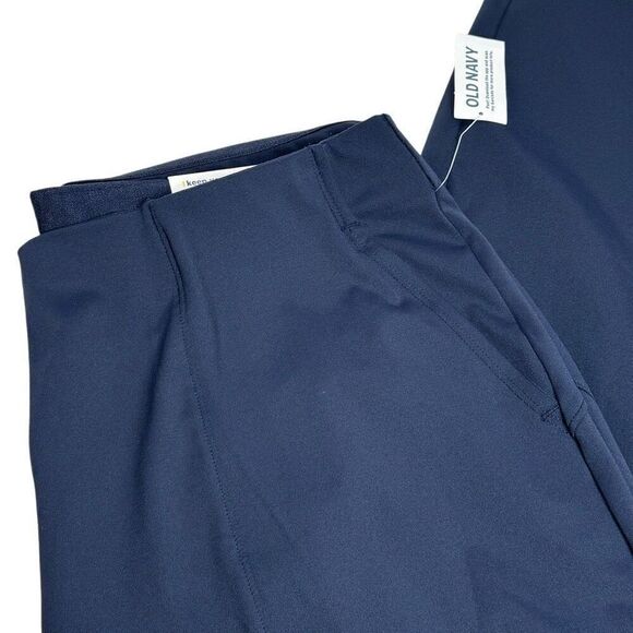 Old Navy NWT navy blue wide leg power soft leggings size L - Picture 8 of 16